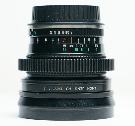 Canon FD 17mm 4.0 - DC Camera Rental